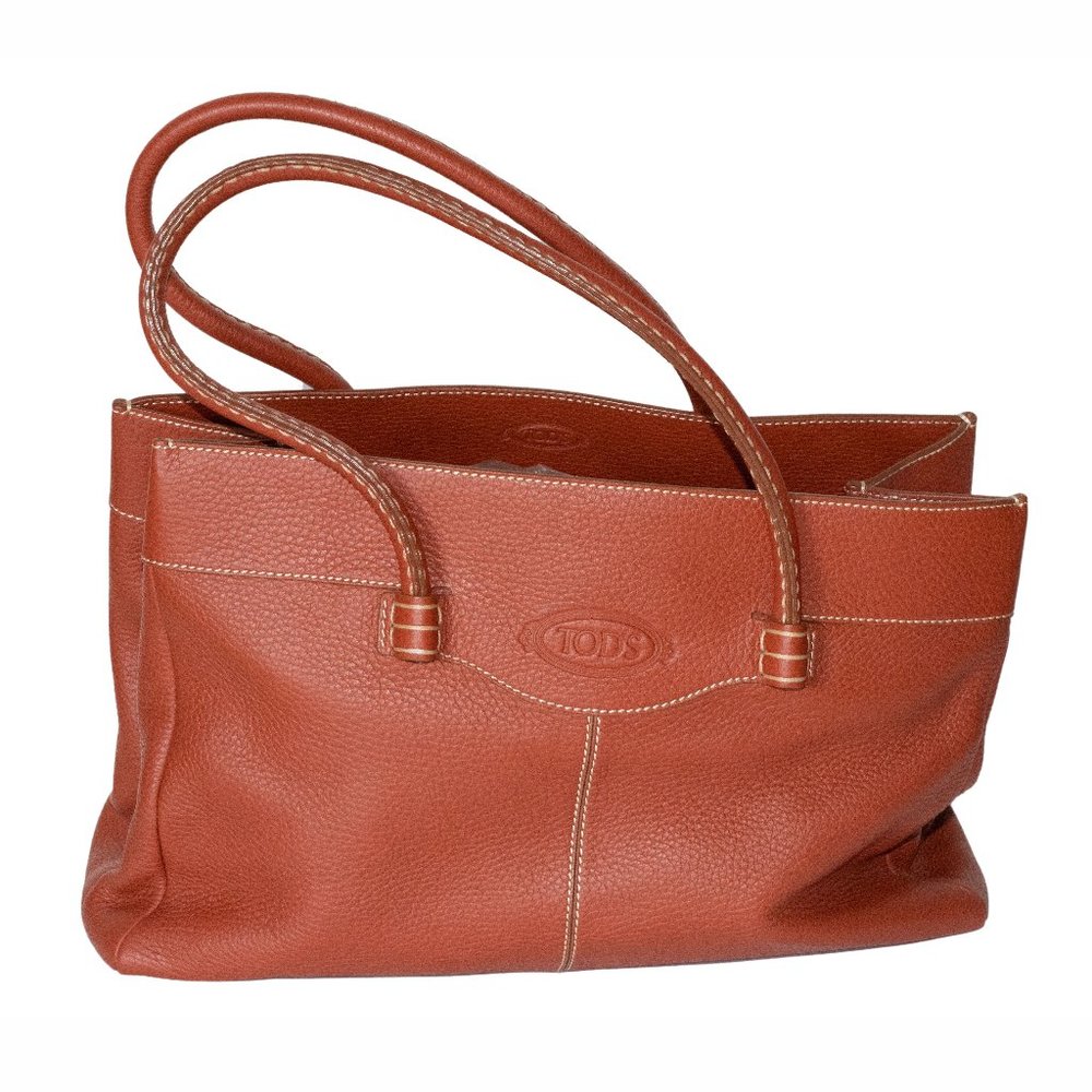 Tod's Rust color Leather Handbag